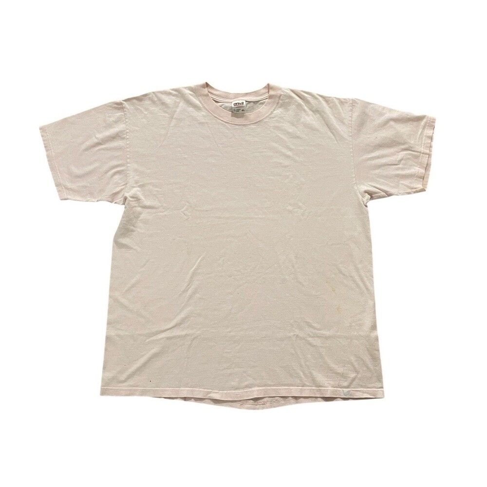 VTG 90’s Anvil Blank Men’s XL T Shirt Pink Made In USA Y2K